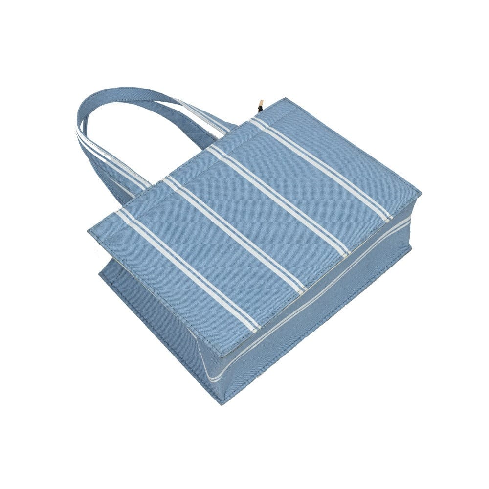 Classic canvas striped tote bag